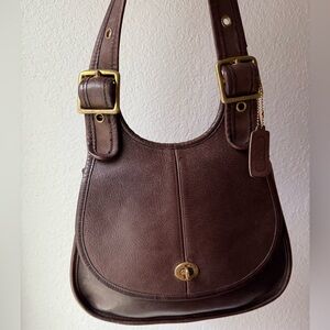 Vintage Coach NYC Crescent Mocha